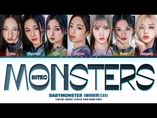 BABYMONSTER 'MONSTERS (Intro)' color coded lyrics