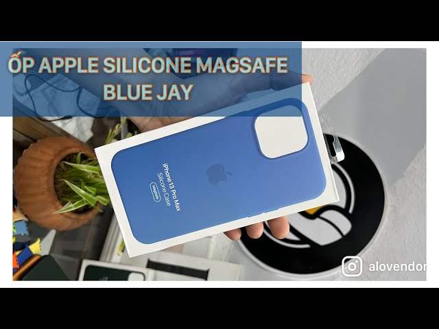 Ốp Apple Silicone Blue Jay MagSafe iPhone 13 Pro Max