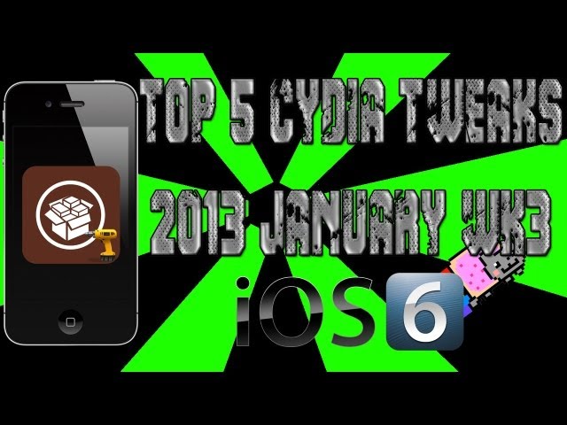 Top 5 Cydia Tweaks of 2013 | January Wk3 | PinnedNyan, Auxo, Quicknote, Slider Pro & vShare