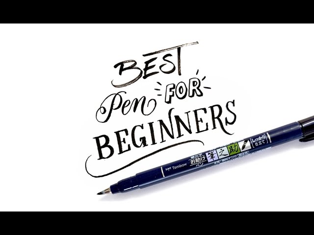Best Pen for Beginners | Tombow Fudenosuke Brush