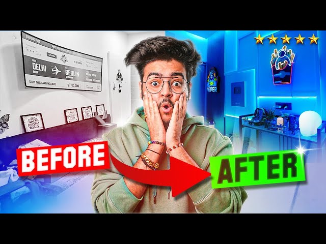 THE INSANE TRANSFORMATION OF MY GAMING ROOM!