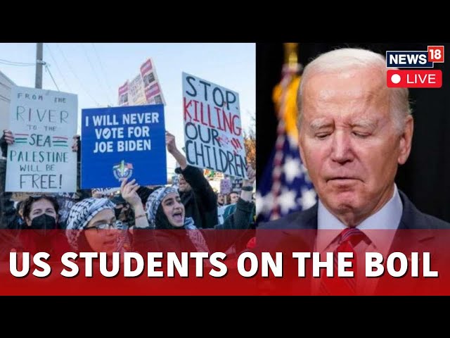Pro Palestine Protest LIVE | Pro-Palestine Protest By Students Across Against Joe Biden LIVE | N18L
