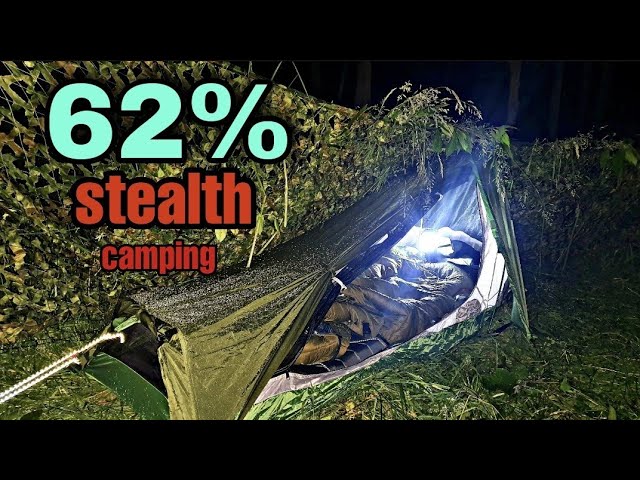 Stealth camping - tent camping in a summer storm - morning & overnight heavy rain fall, geertop tent