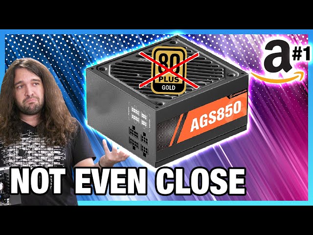Top Amazon PSU Falsely Claimed 80 Plus Gold (But It Didn't Explode) - AresGame AGS850
