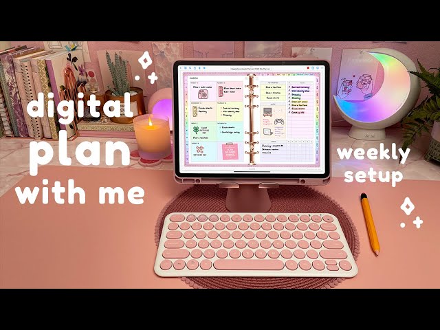 digital plan with me on iPad ✏️ weekly digital planner setup | goodnotes digital planning