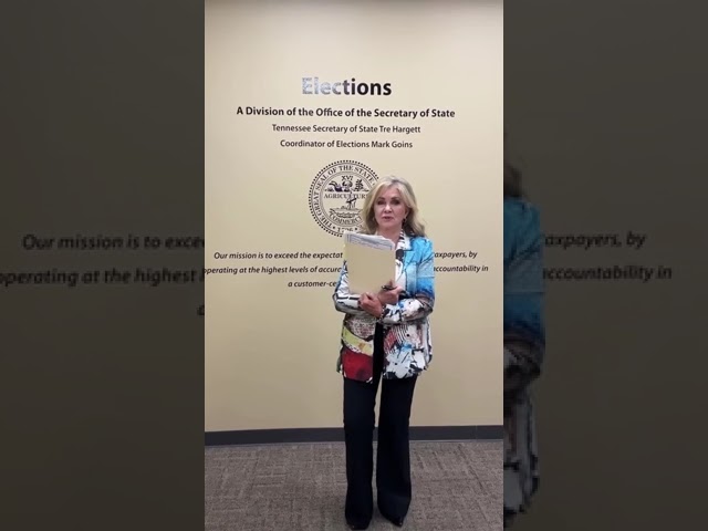 'We're Going To Go Drop Them On The Desk': Marsha Blackburn Shows Petitions To File For Reelection