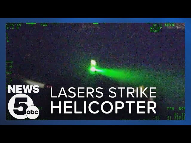 Lasers strike OSHP helicopter 3 times in less than an hour; 3 men arrested