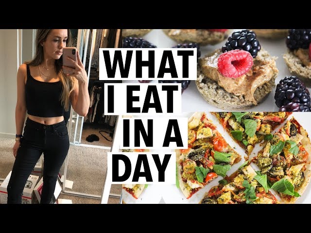 WHAT I EAT IN A DAY - weight loss pizza, muffins recipes + more easy healthy ideas