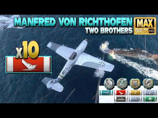 Manfred von Richthofen: 10 ships destroyed - World of Warships