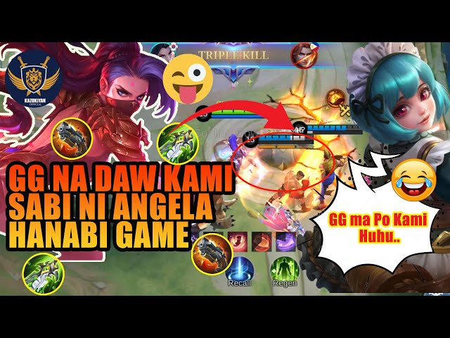 "GG Na Daw Kami Sabi Ni Angela" The Pressure Being a Marksman In Mobile Legends BangBang Hanabi Play