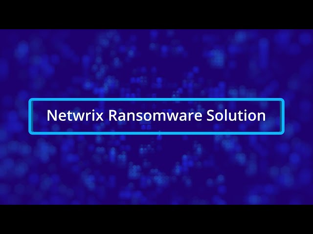 Ransomware Protection with Netwrix Solution