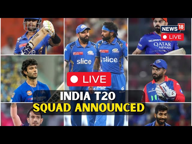 LIVE | India T20 World Cup 2024 Squad Announcement | Rinku Singh, Hardik Pandya's Fitness in Focus