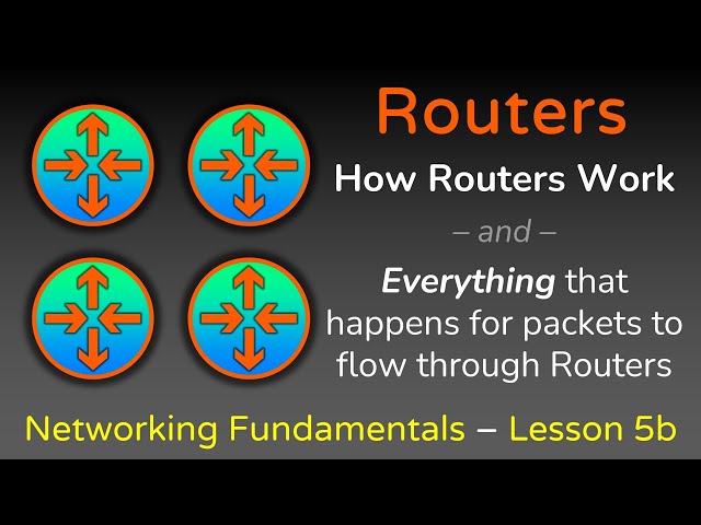 Everything Routers do - Part 2 - How Routers forward Packets - Networking Fundamentals - Lesson 5
