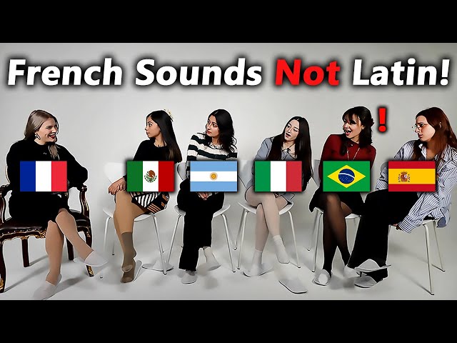 Why French sound so unlike other Romance languages?(Brazil, Argentina, France, Spain, Italy, Mexico)