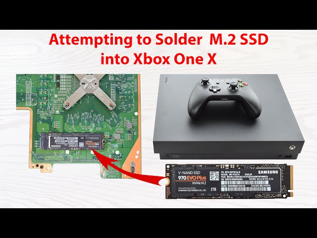 Attempting to solder an M.2 slot onto the Xbox One and install an NVMe SSD
