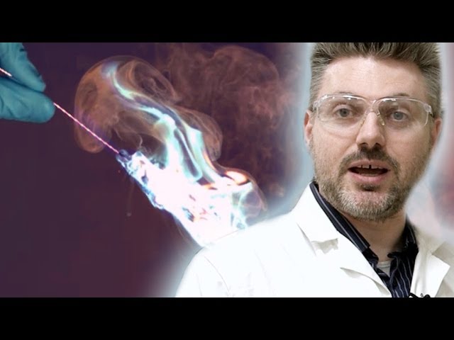 Blue Flame Thrower - Periodic Table of Videos