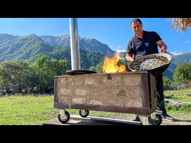 I built an Oven on Wheels Specifically for this Recipe! Relaxing video