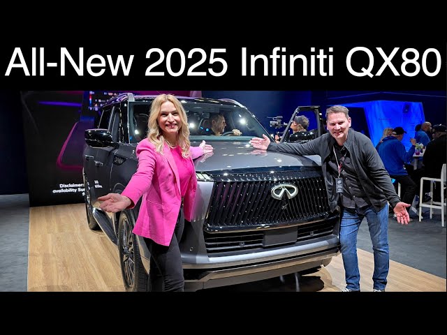 All-New 2025 Infiniti QX80 first look // Look out Cadillac and Lincoln!