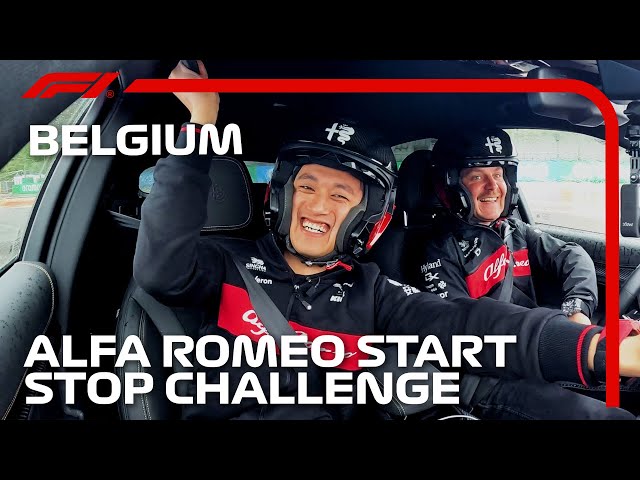 Alfa Romeo's Valtteri Bottas And Zhou Guanyu Take The Start Stop Challenge