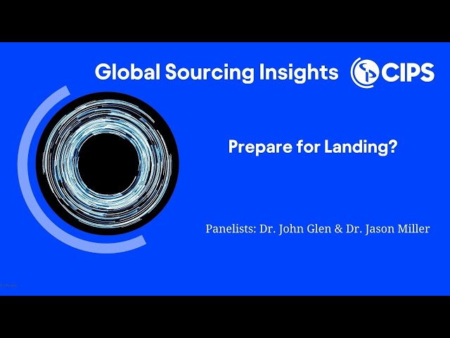 Global Sourcing Insights: Prepare for Landing?