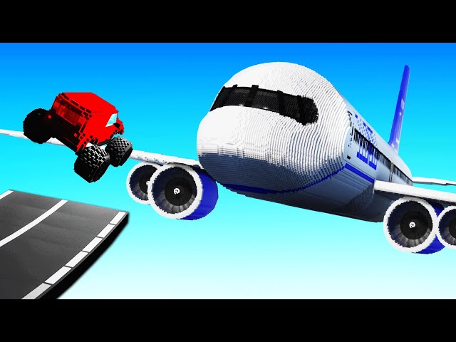 WORLD'S BIGGEST AIRPLANE vs CARS