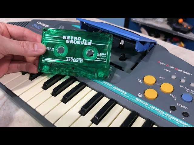 Toy keyboard with a cassette player, the Casio TA-10