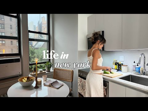 LIFE IN NYC | organizing new apt, dealing with stress, cooking comfort food