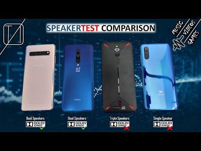 S10 5G vs OnePlus 7 Pro vs Red Magic 3 vs Mi 9 - Speaker Test Comparison