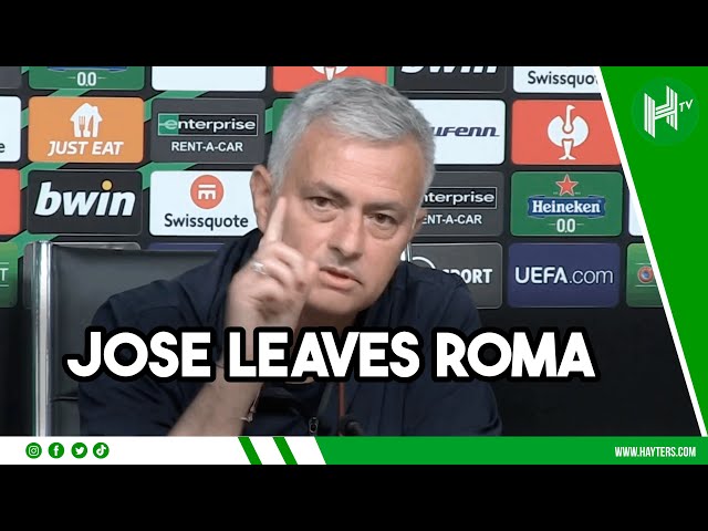 Jose Mourinho LEAVES Roma with immediate effect!