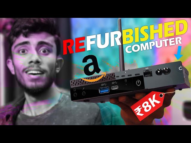 I Bought a Refurbished Computer From Amazon for Just  ₹8,000!🔥Gaming & Editing⚡NO Lag