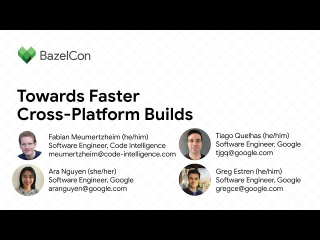 Towards Faster Cross-Platform Builds