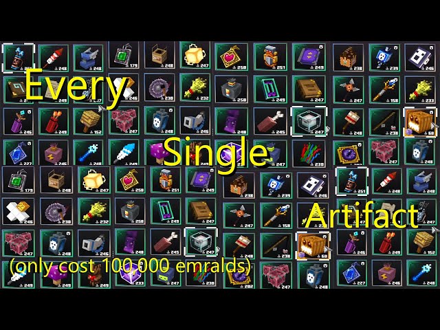 I Got EVERY Single Artifact In Minecraft Dungeons!!!!