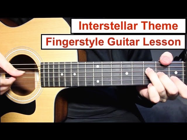 Interstellar (Hans Zimmer) | Fingerstyle Guitar Lesson (Tutorial) How to play Fingerstyle