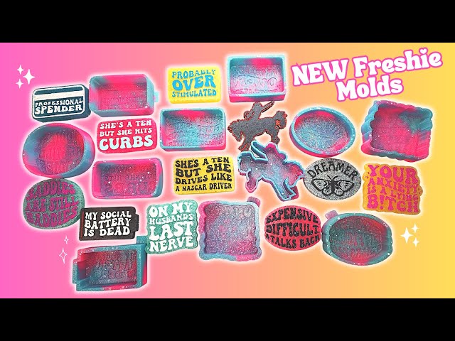 NEW Car Freshie Molds / Making + Decorating Freshies With My New Trendy Silicone Molds