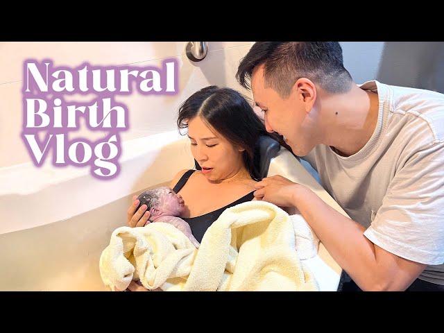 MY RAW & REAL BIRTH VLOG | Positive Labour & Delivery Water Birth (natural & unmedicated)