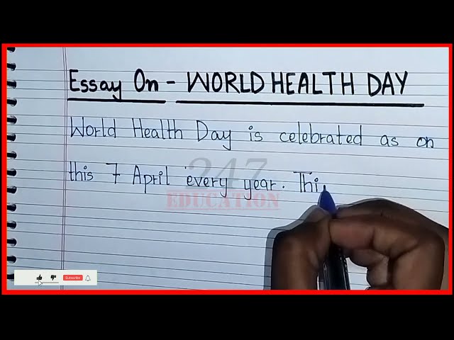 Essay on World Health Day in English | World Health Day essay in English | World Health Day 2024