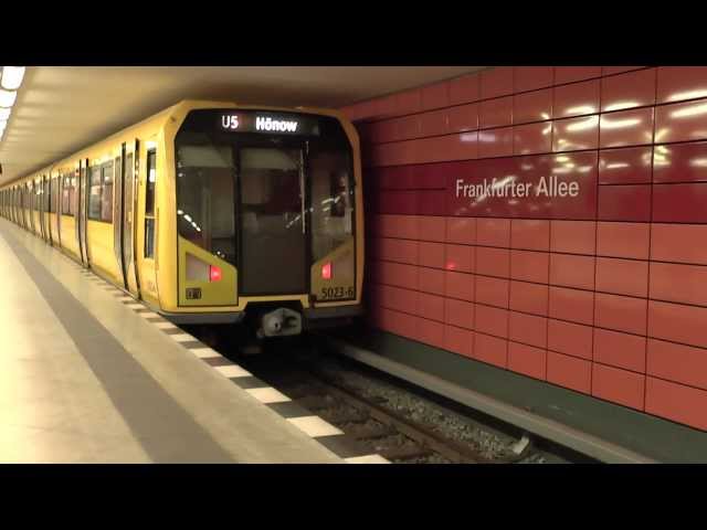 U-Bahn Berlin Züge auf der U5 Mix 2 HD
