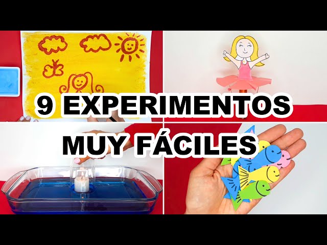 9 EXPERIMENTOS CASEROS MUY FÁCILES DE HACER