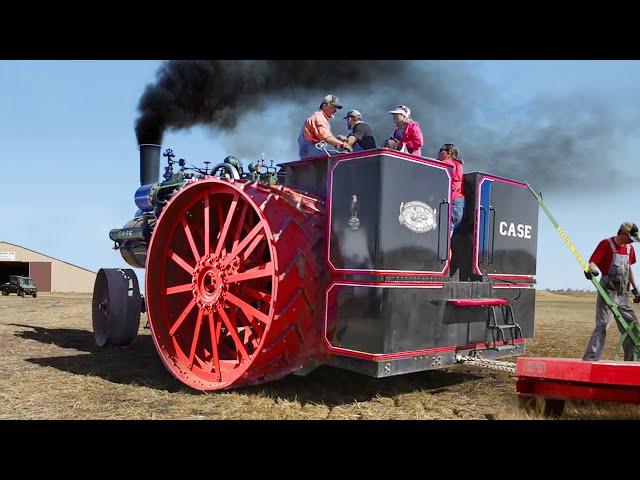Biggest Steam Tractor Ever Built Shows its Full Power: 150 CASE