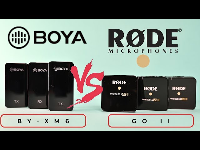 RØDE Wireless GO II VS BOYA BY-XM6 : Interview, podcast, vlogging test.