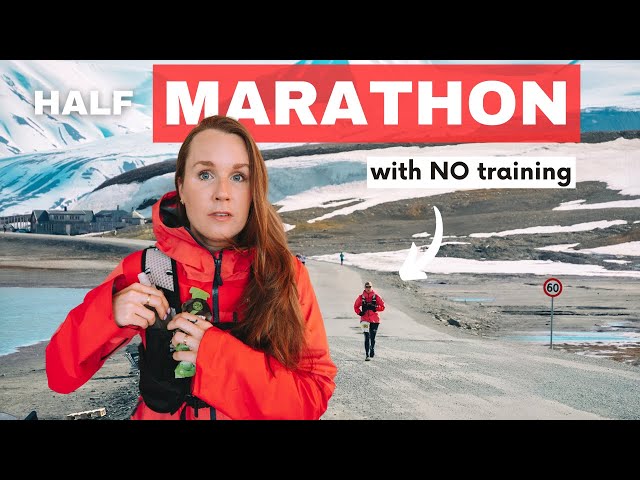 I tried running a 1/2 MARATHON race with NO TRAINING | Longyearbyen, Svalbard
