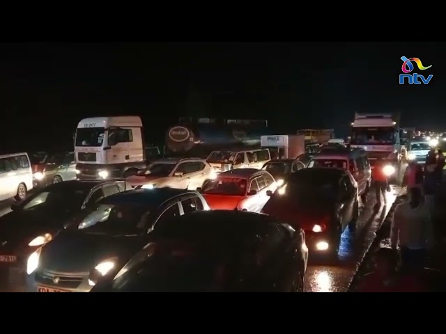 WRC Safari Rally: Motorists stuck in heavy traffic on Nakuru-Nairobi highway