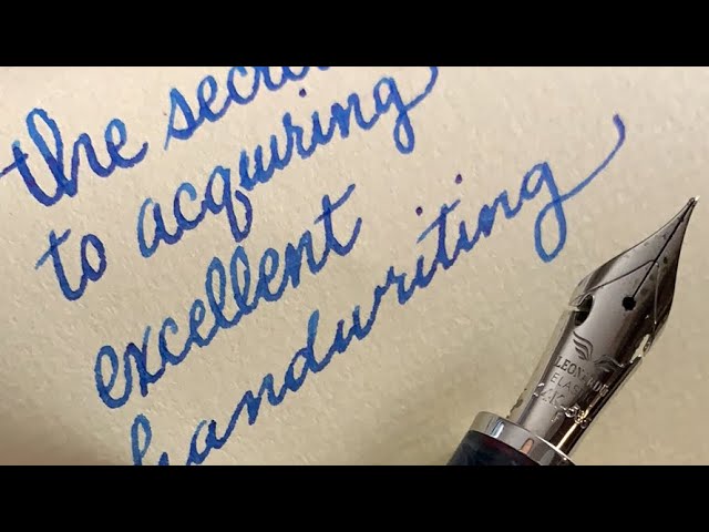 The Secrets of Acquiring Excellent Handwriting with @aidanbernal