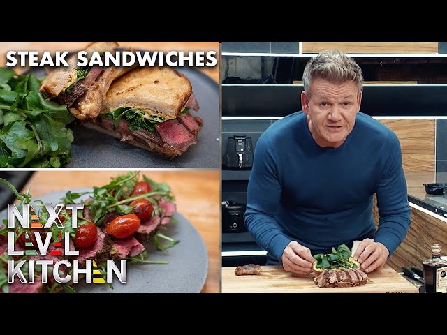 Gordon Ramsay Cooks a Next Level Steak Sandwich | Next Level Kitchen
