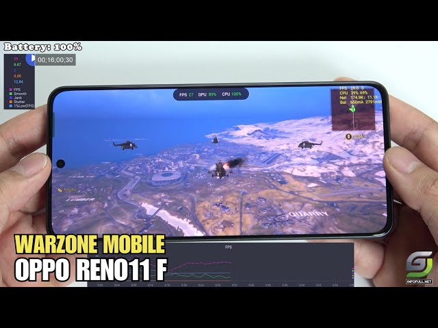 Oppo Reno11 F test game Call of Duty Warzone | Dimensity 7050