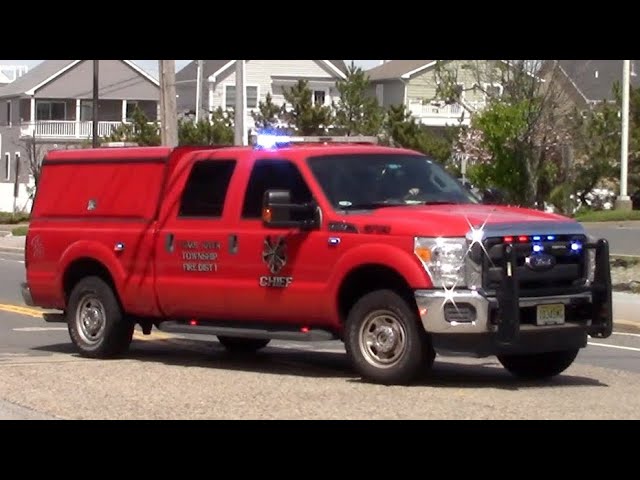 Toms River Ocean Beach Fire Chief 2700 Tri Boro First Aid Ambulance 404 RWJ 229 Responding 4-23-23