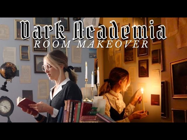 Dark Academia Room Makeover 🕰🕯📚