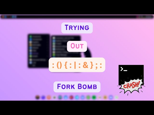 Trying out Fork Bomb, a DOS attack | How does it work in Bash?