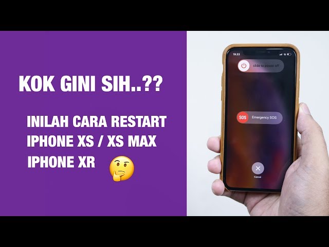 Cara Restart iPhone Xs - iPhone Xs Max - iPhone Xr