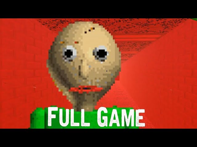 Baldi's Basics in Education and Learning Full Game & ENDING Gameplay  (Free indie horror Game)